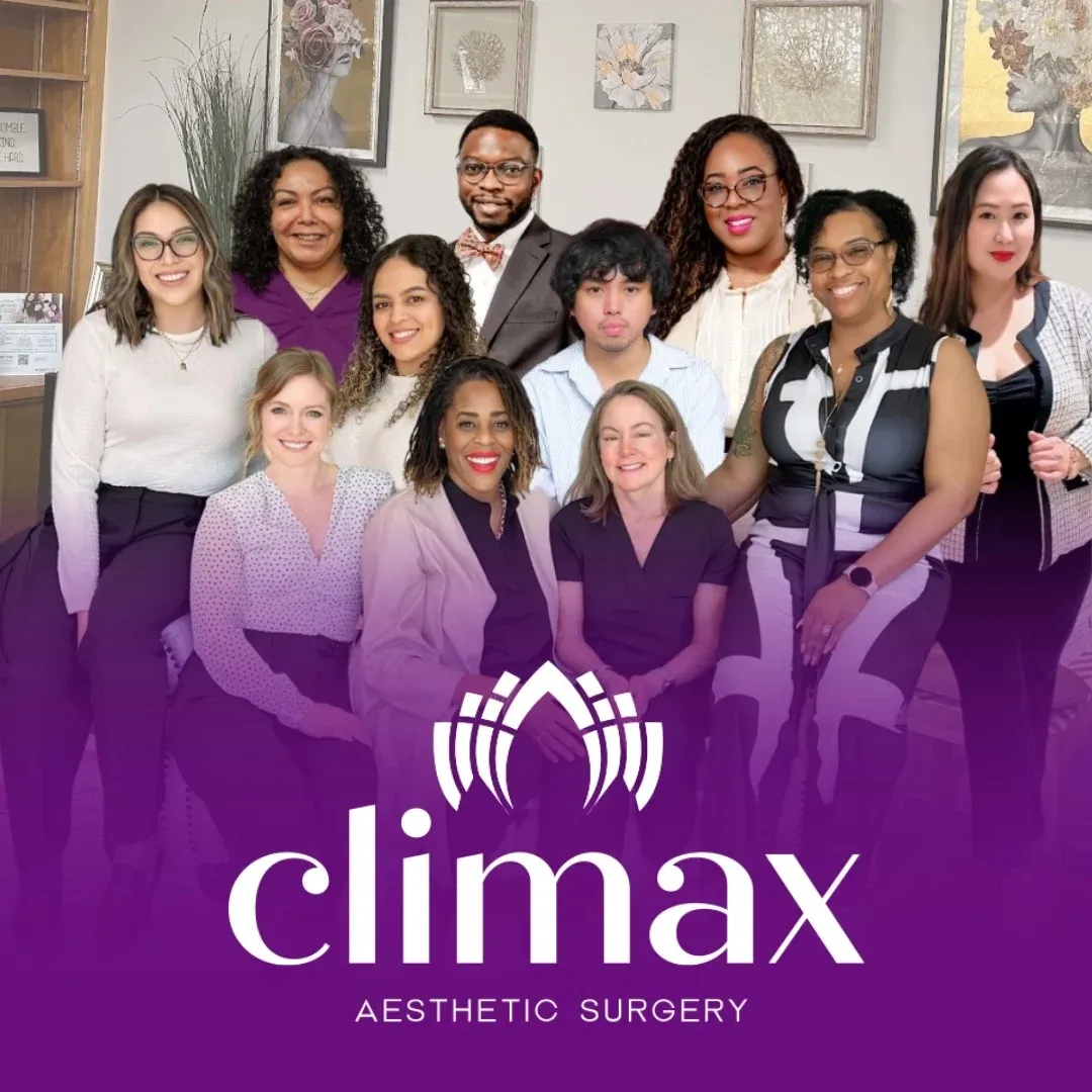 Clean, professional medical spa treatment room with neutral tones at Climax Aesthetic Surgery in Virginia Beach