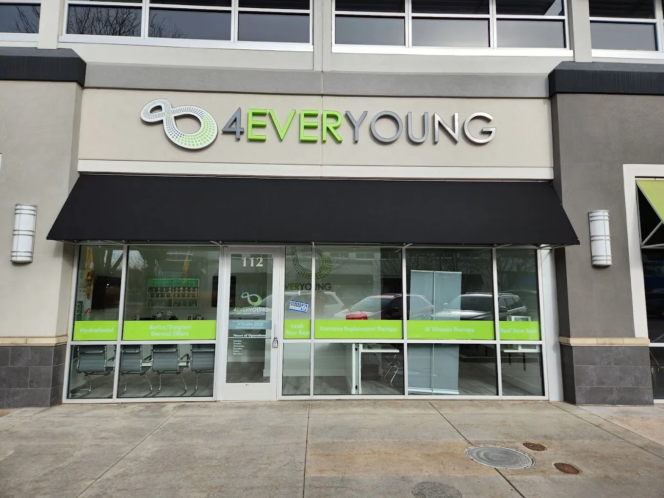 Clean, professional medical spa treatment room with neutral tones at 4 Ever Young Anti-aging Fort Collin in Fort Collins