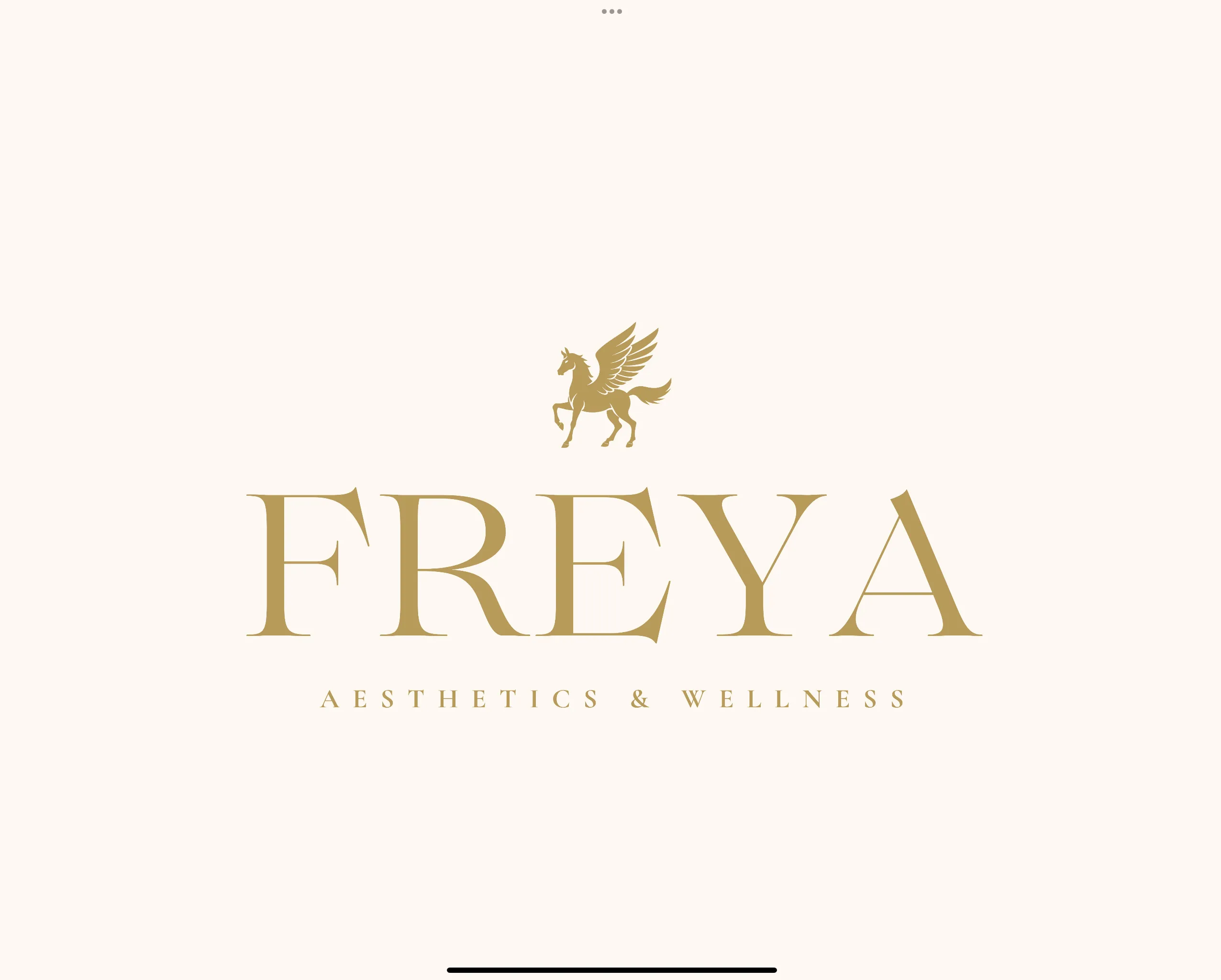 Clean, professional medical spa treatment room with neutral tones at Freya Aesthetics and Wellness in Johnstown