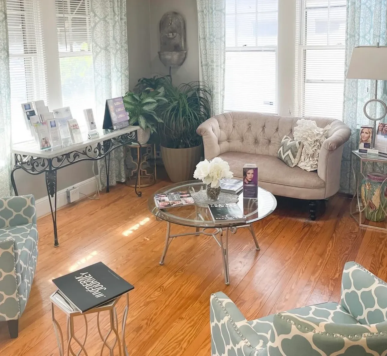 Clean, professional medical spa treatment room with neutral tones at Botox Boutique in Anderson