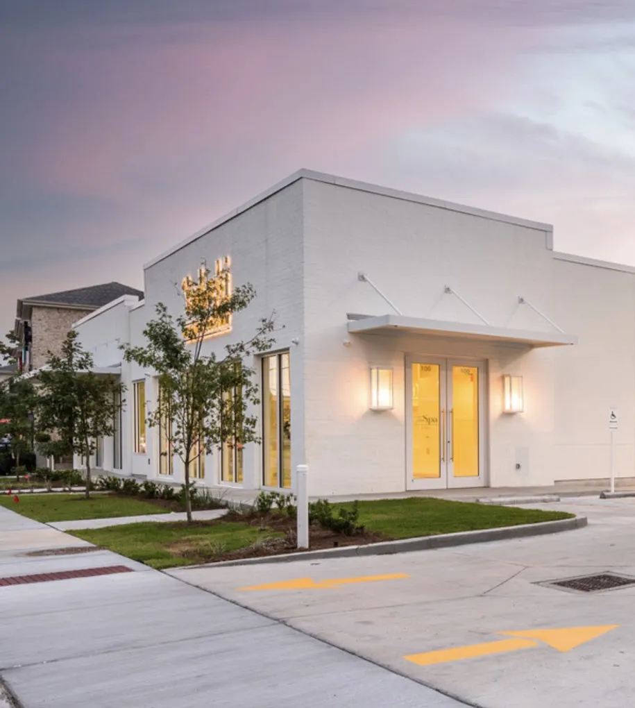 Clean, professional medical spa treatment room with neutral tones at Sadeghi Center for Plastic Surgery in Metairie