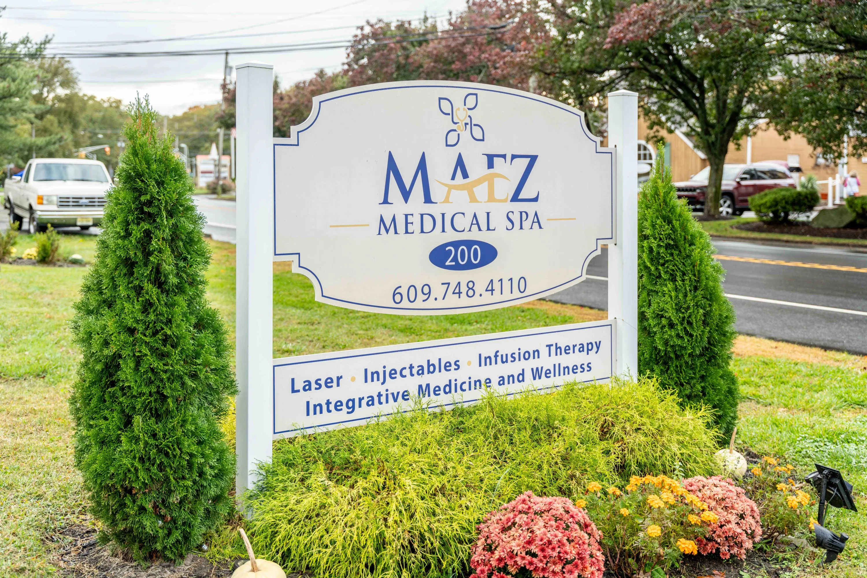 Clean, professional medical spa treatment room with neutral tones at Maez Integrative Healthcare LLC in Linwood