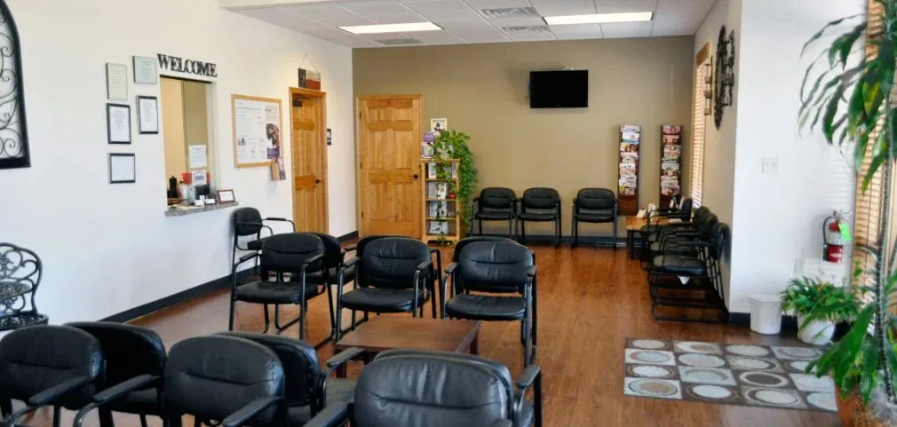 Clean, professional medical spa treatment room with neutral tones at Wise Obstetrics & Gynecology in Decatur