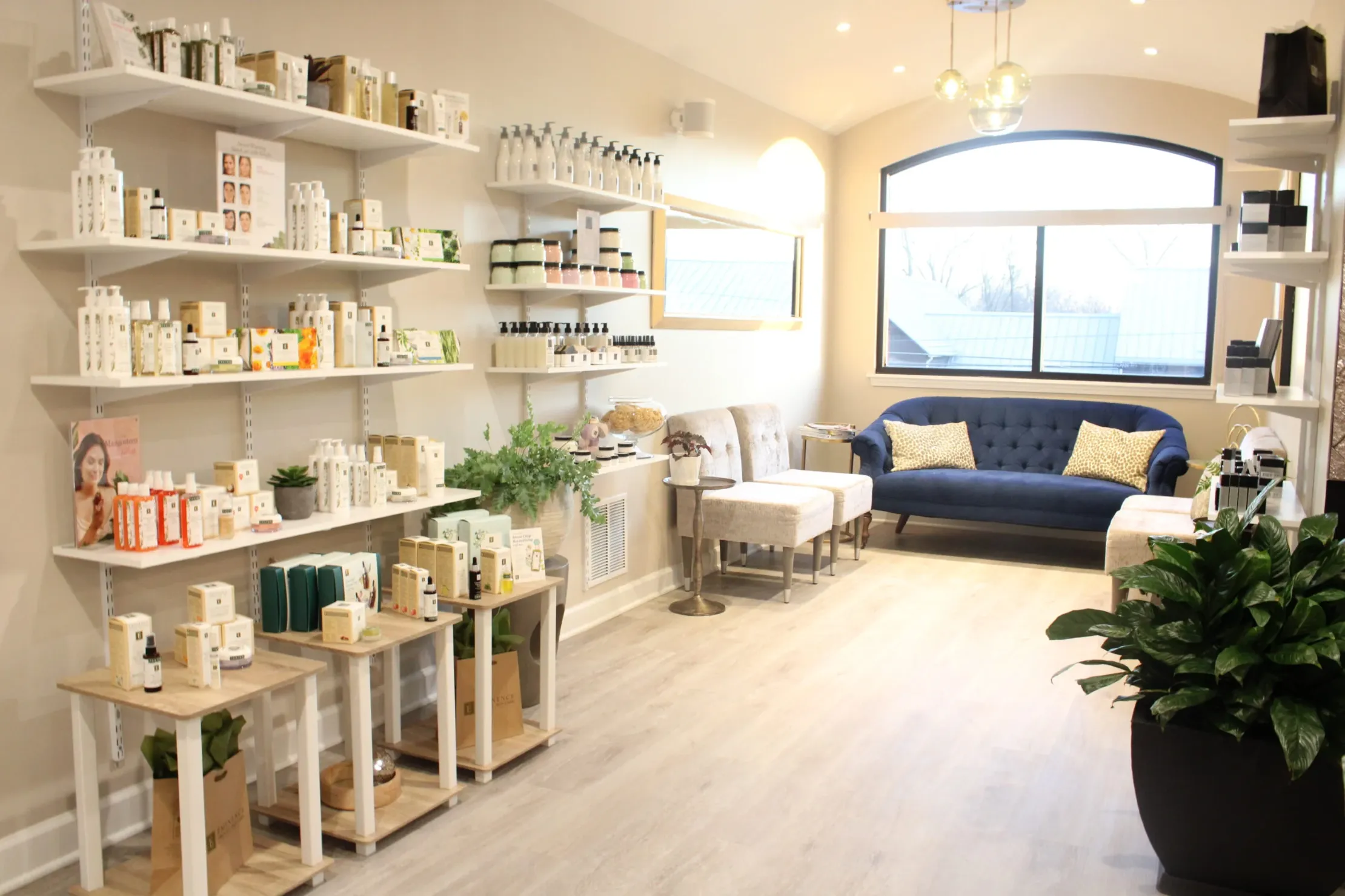 Clean, professional medical spa treatment room with neutral tones at Collective Beauty in Westfield