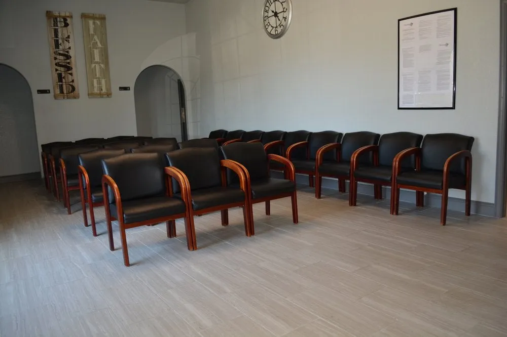 Clean, professional medical spa treatment room with neutral tones at Santana Family Care in Eagle Pass