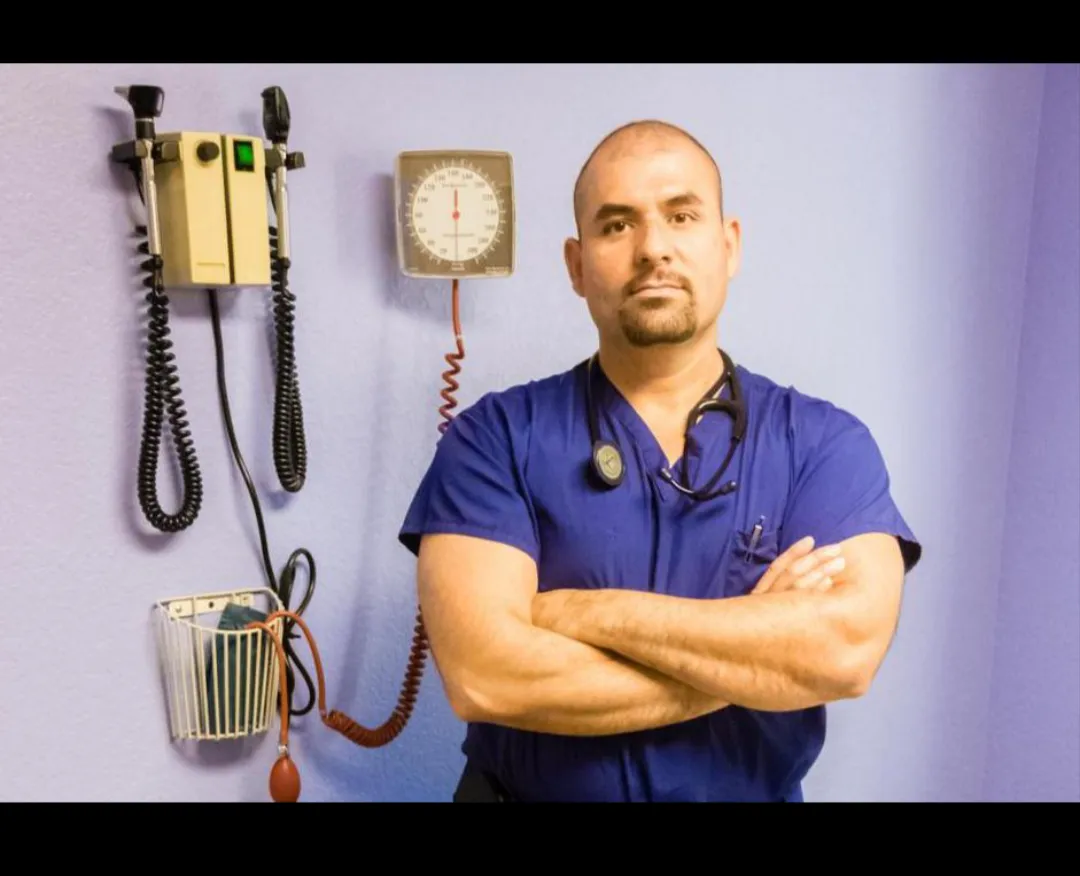 Clean, professional medical spa treatment room with neutral tones at Del Valle Medical Services in Ceres