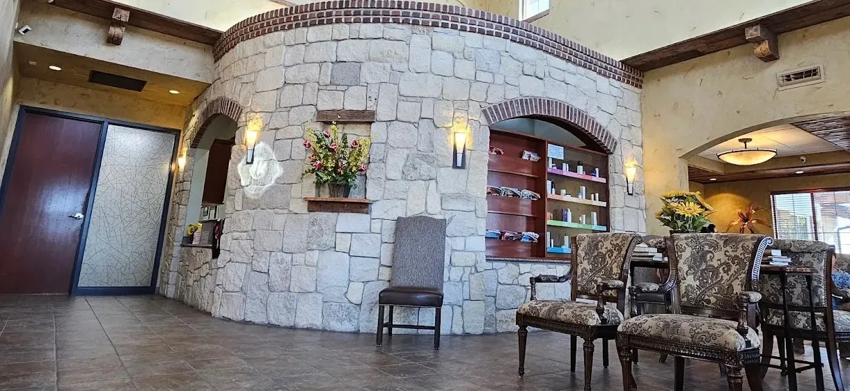 Clean, professional medical spa treatment room with neutral tones at Great Plains Dermatology in Hays