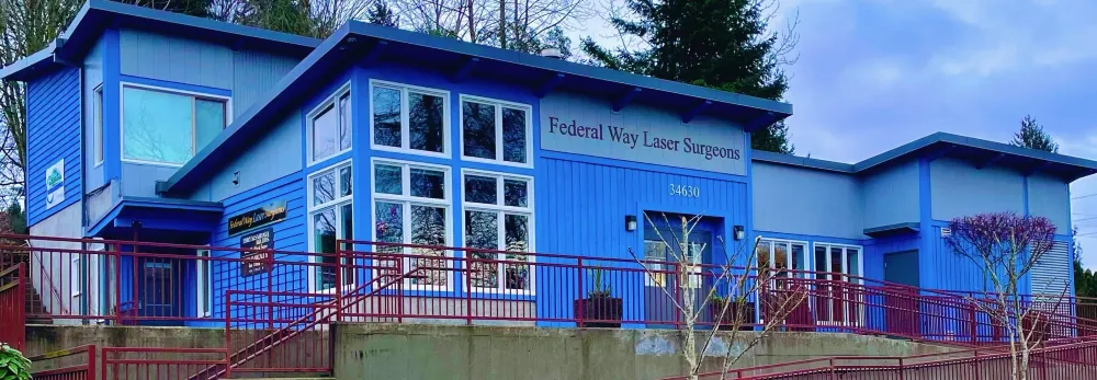 Clean, professional medical spa treatment room with neutral tones at Federal Way Laser Surgeons in Federal Way