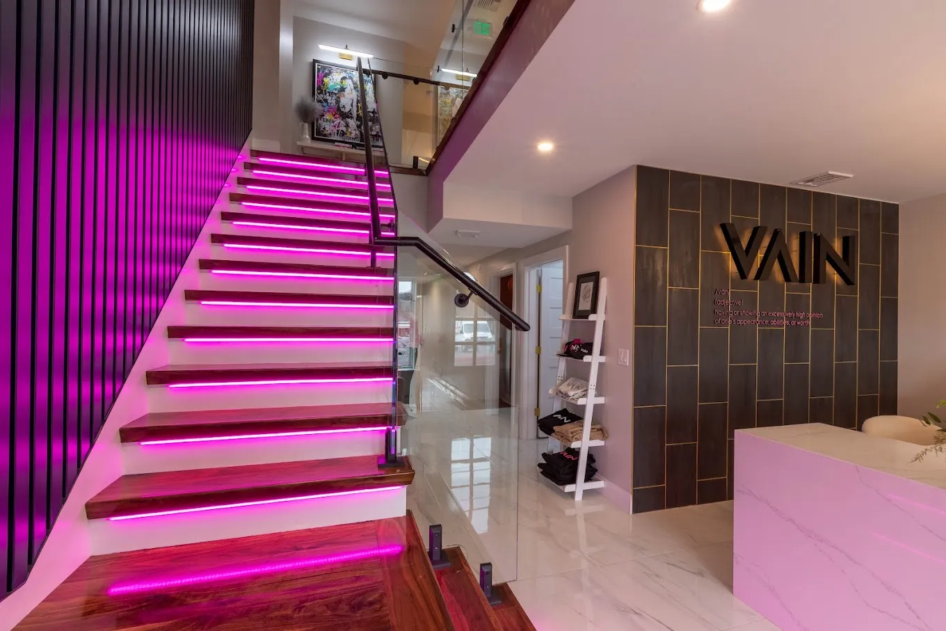 Clean, professional medical spa treatment room with neutral tones at VAIN Medi Spa in Andover