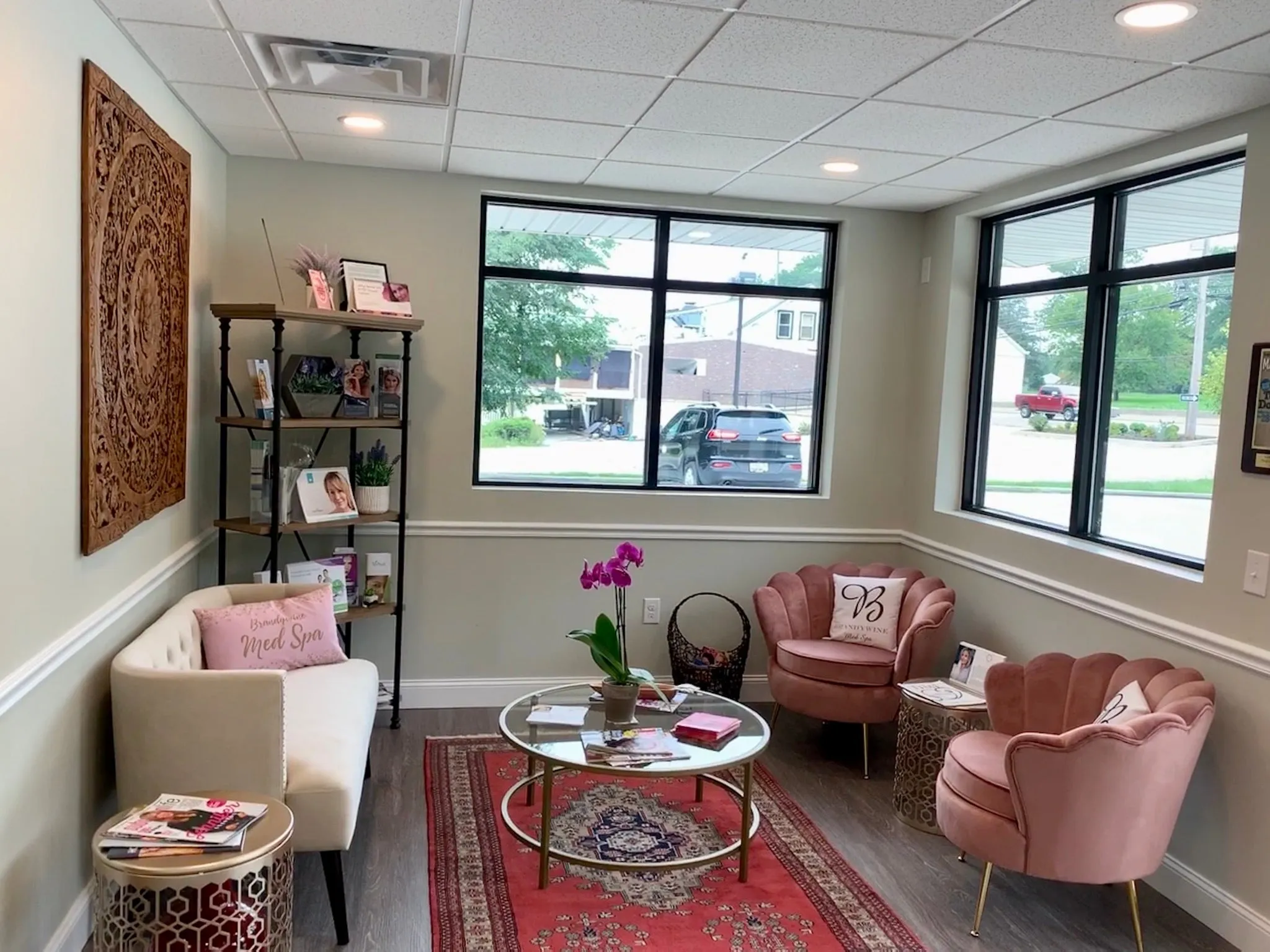 Clean, professional medical spa treatment room with neutral tones at Brandywine Med Spa in Kennett Square