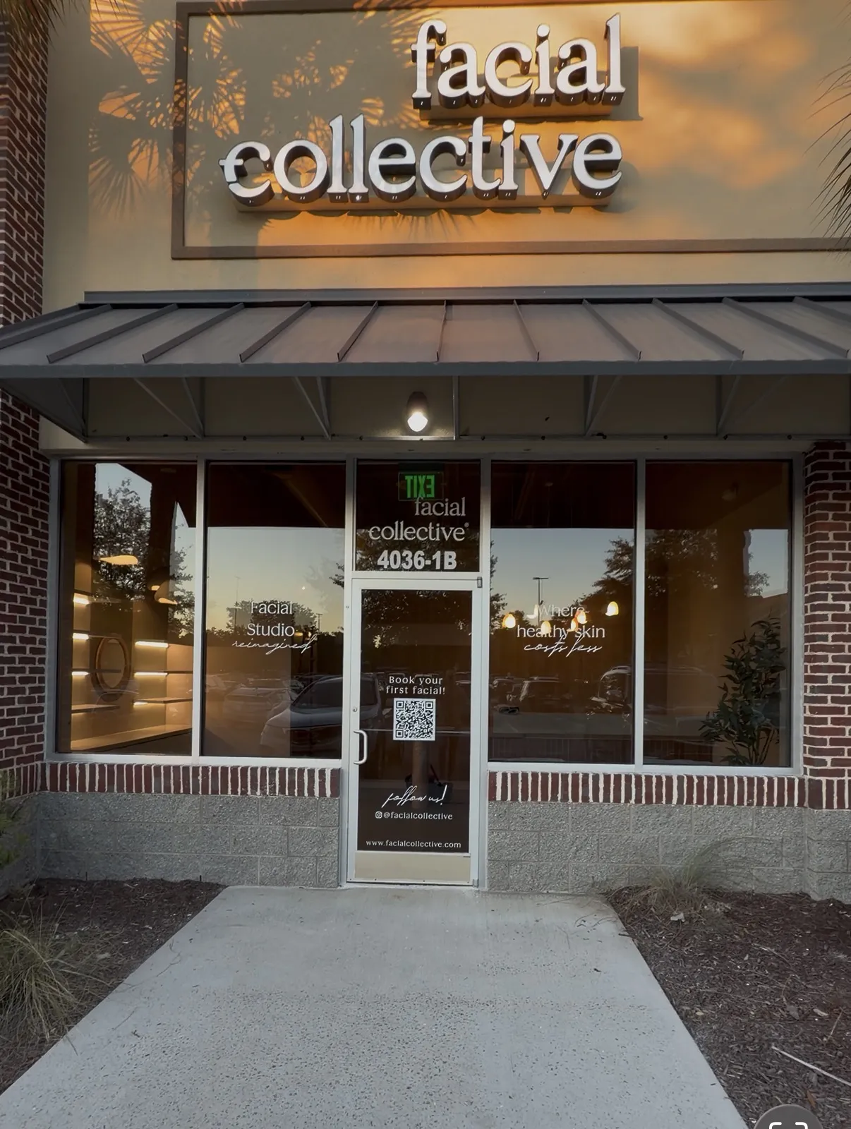 Clean, professional medical spa treatment room with neutral tones at Facial Collective Myrtle Beach in Myrtle Beach