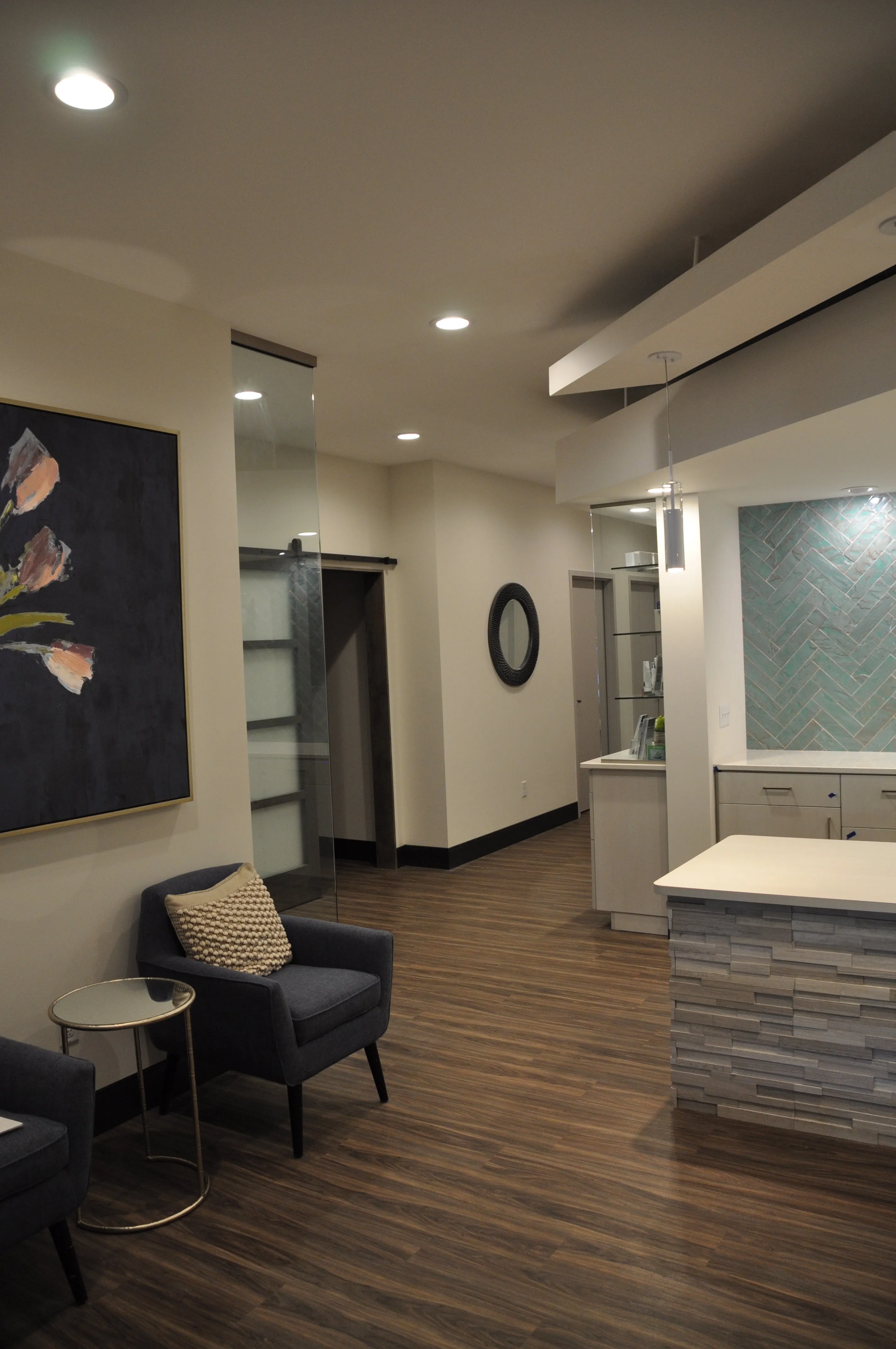Clean, professional medical spa treatment room with neutral tones at Vively Body Science in Wayzata