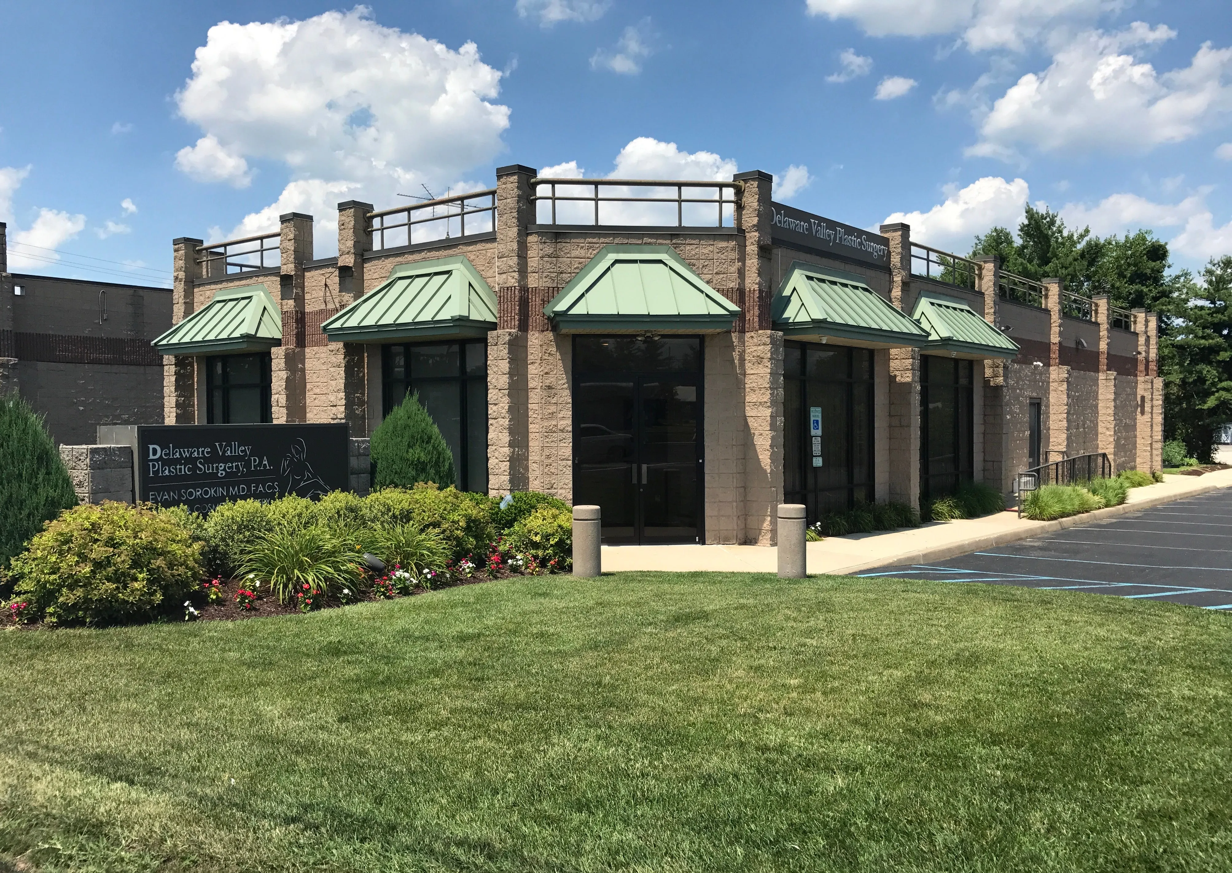 Clean, professional medical spa treatment room with neutral tones at Delaware Valley Plastic Surgery in Cherry Hill