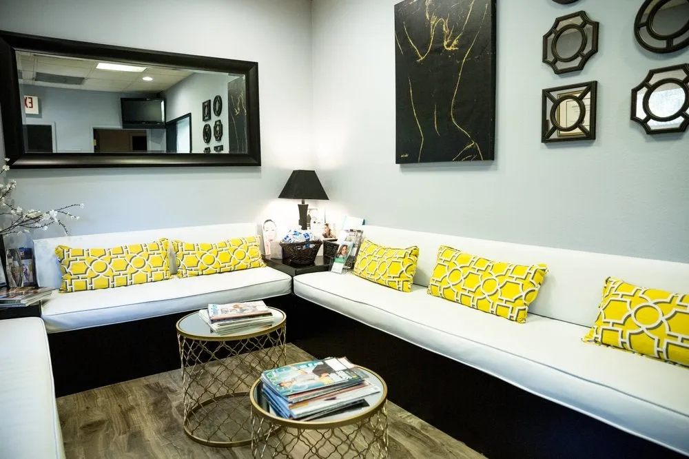 Clean, professional medical spa treatment room with neutral tones at Persons Plastic Surgery in Lafayette