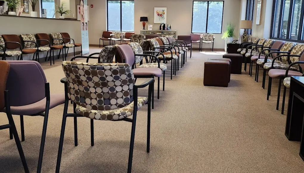 Clean, professional medical spa treatment room with neutral tones at Atlantic derm in Wilmington