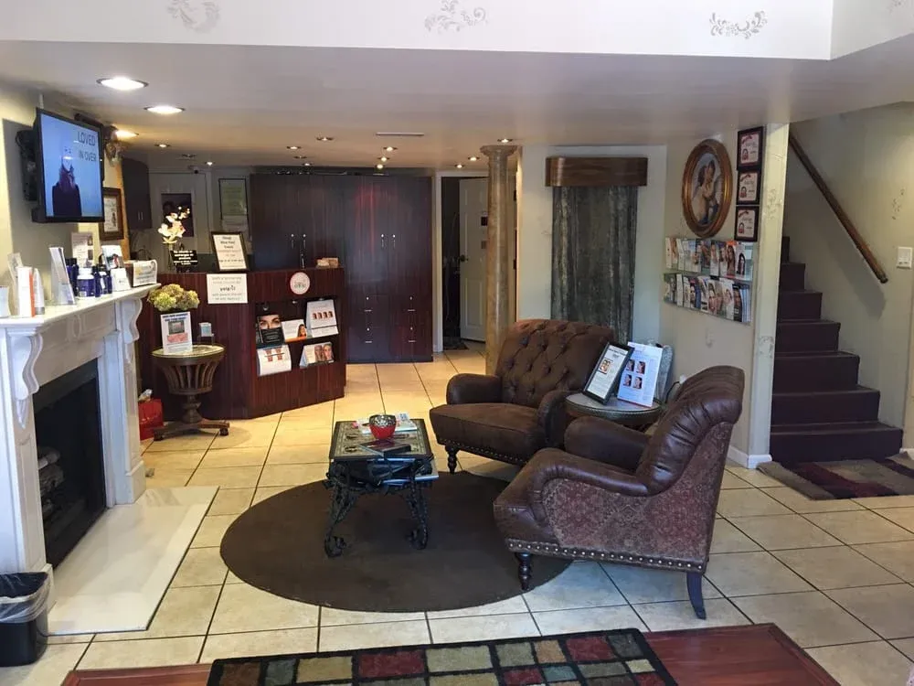 Clean, professional medical spa treatment room with neutral tones at Dutch Hollow Medical spa in Godfrey