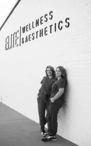 Clean, professional medical spa treatment room with neutral tones at Elite Wellness and Aesthetics in Fort Smith