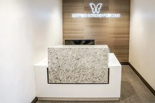 Clean, professional medical spa treatment room with neutral tones at Wave Plastic Surgery San Francisco in San Francisco