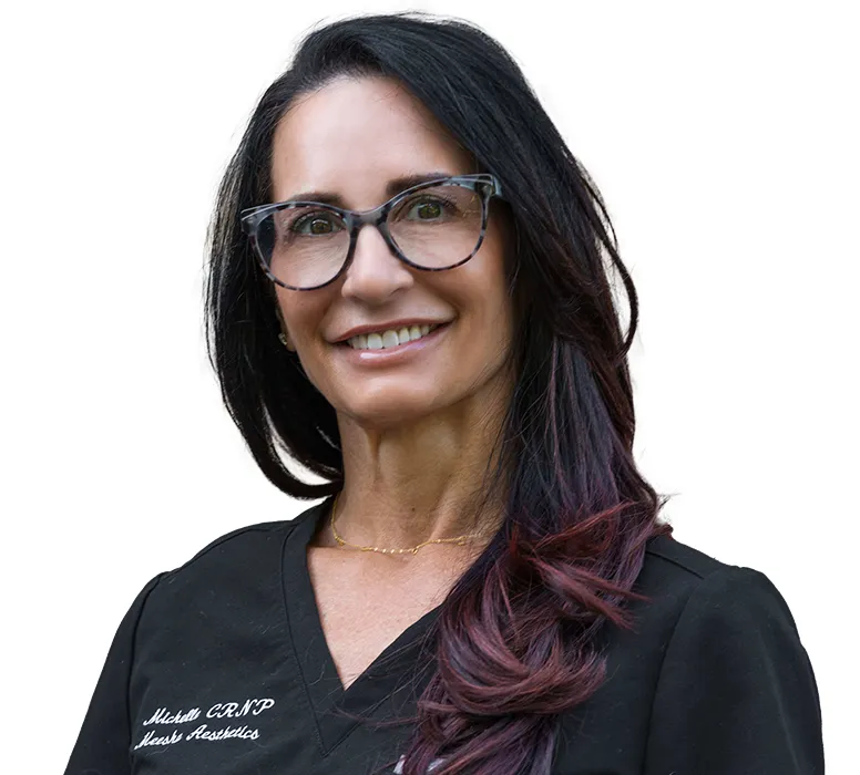 Clean, professional medical spa treatment room with neutral tones at Meesha - Reading in West Lawn