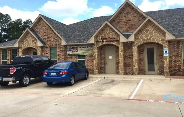 Clean, professional medical spa treatment room with neutral tones at North Texas Skin and Laser Center in Corinth