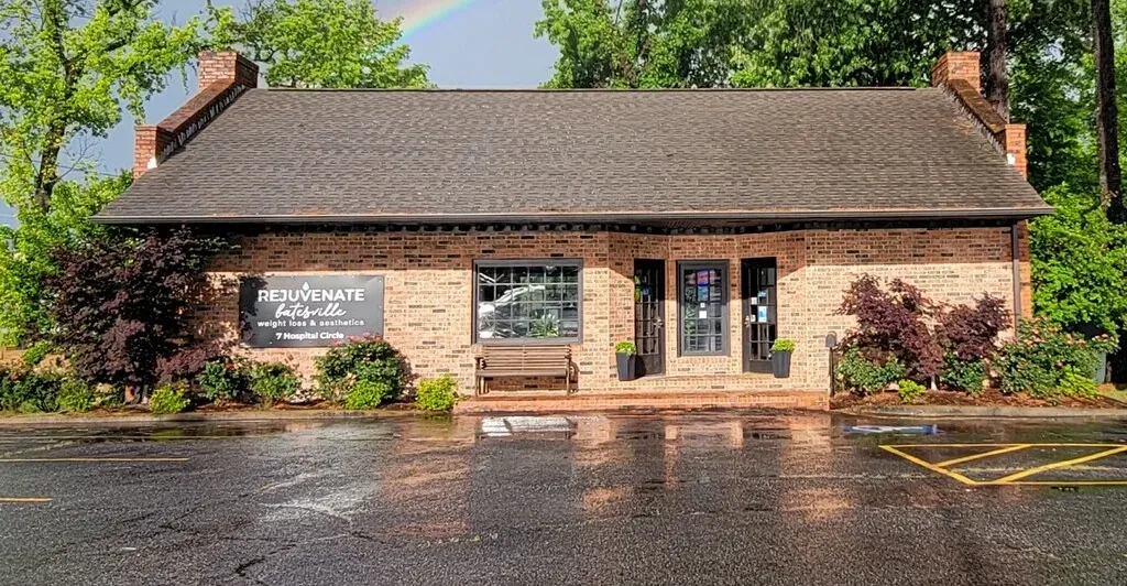 Clean, professional medical spa treatment room with neutral tones at Rejuvenate Batesville in Batesville