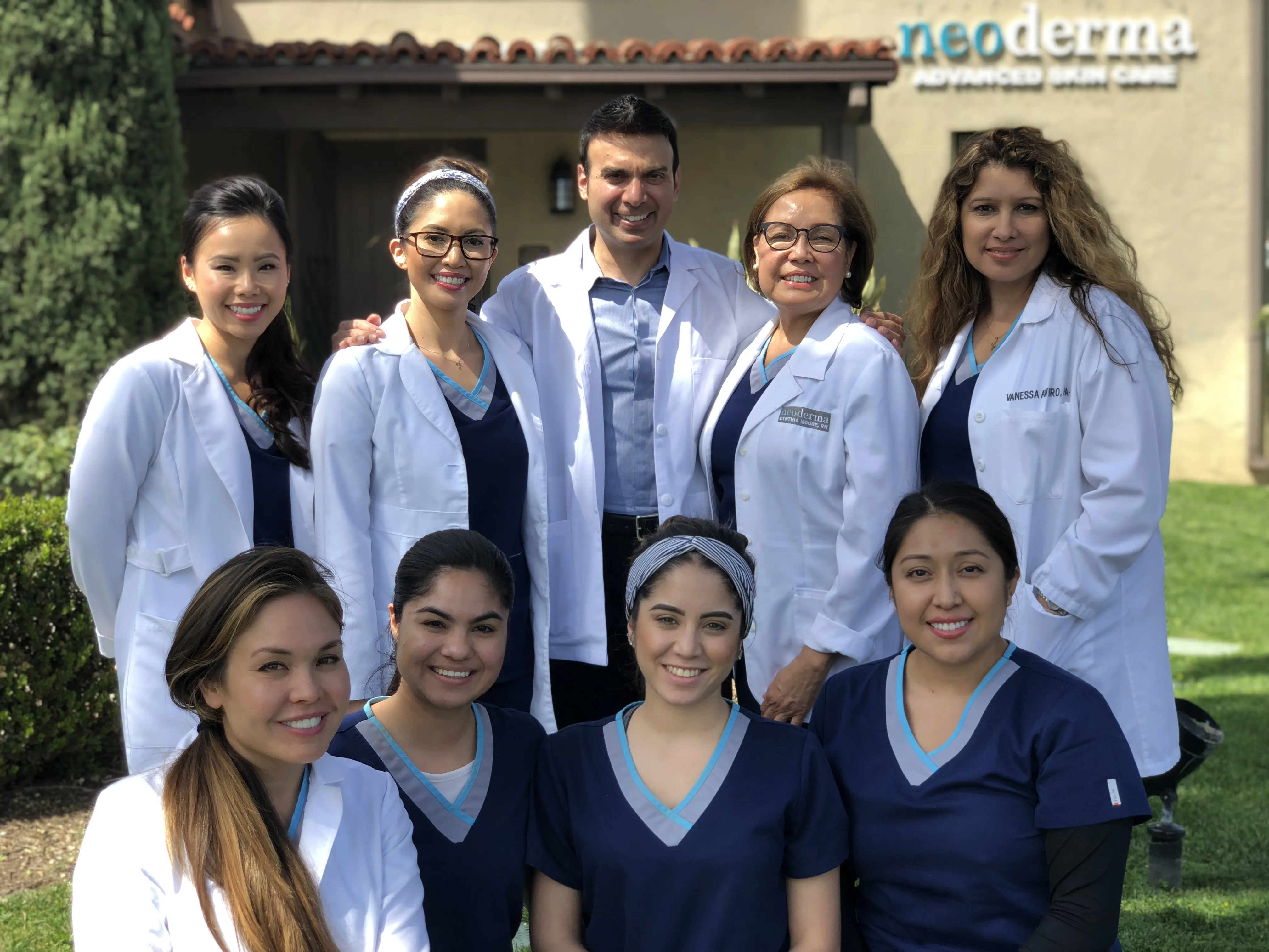 Clean, professional medical spa treatment room with neutral tones at Neoderma in Anaheim