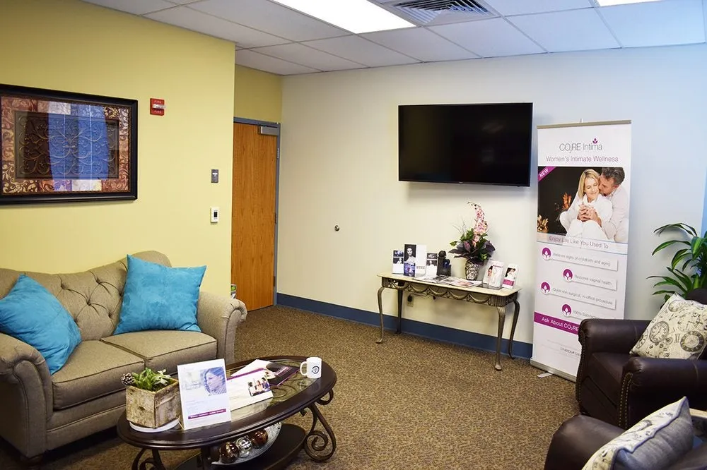 Clean, professional medical spa treatment room with neutral tones at Modern Functional Health Med Spa in Saint Peters