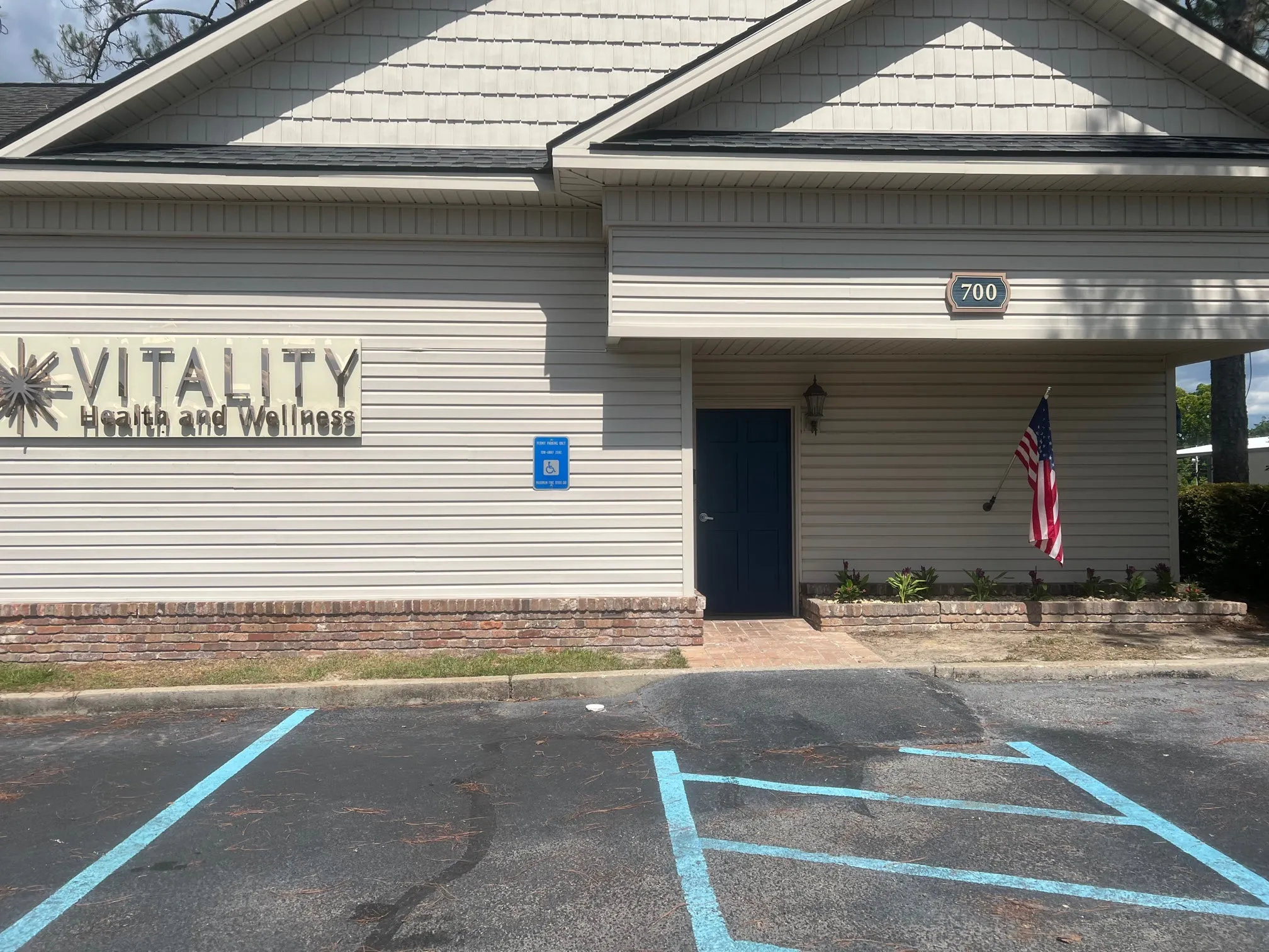 Clean, professional medical spa treatment room with neutral tones at Vitality Health and Wellness in Waycross