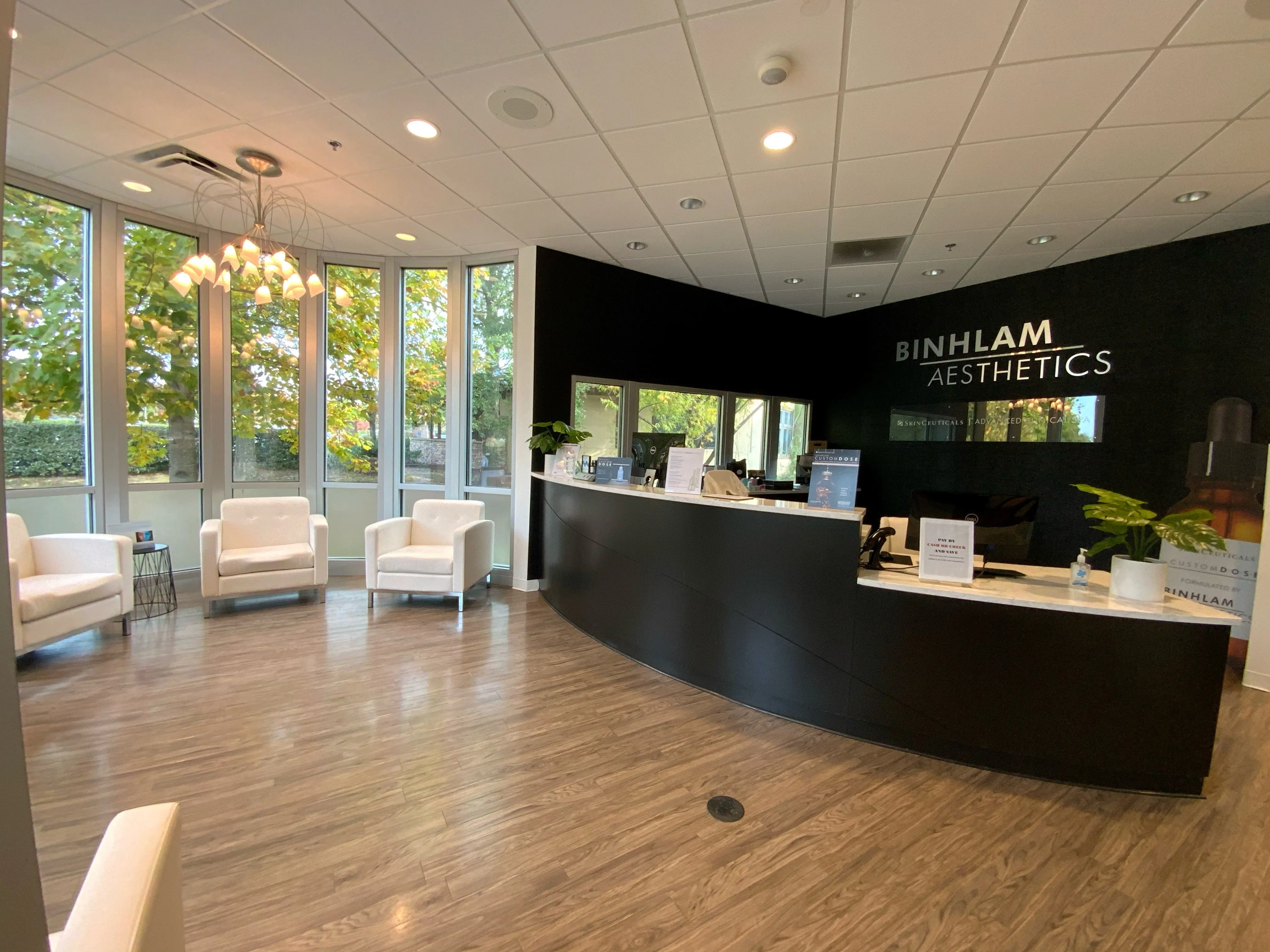 Clean, professional medical spa treatment room with neutral tones at Advanced Skin and Laser Center in Brentwood