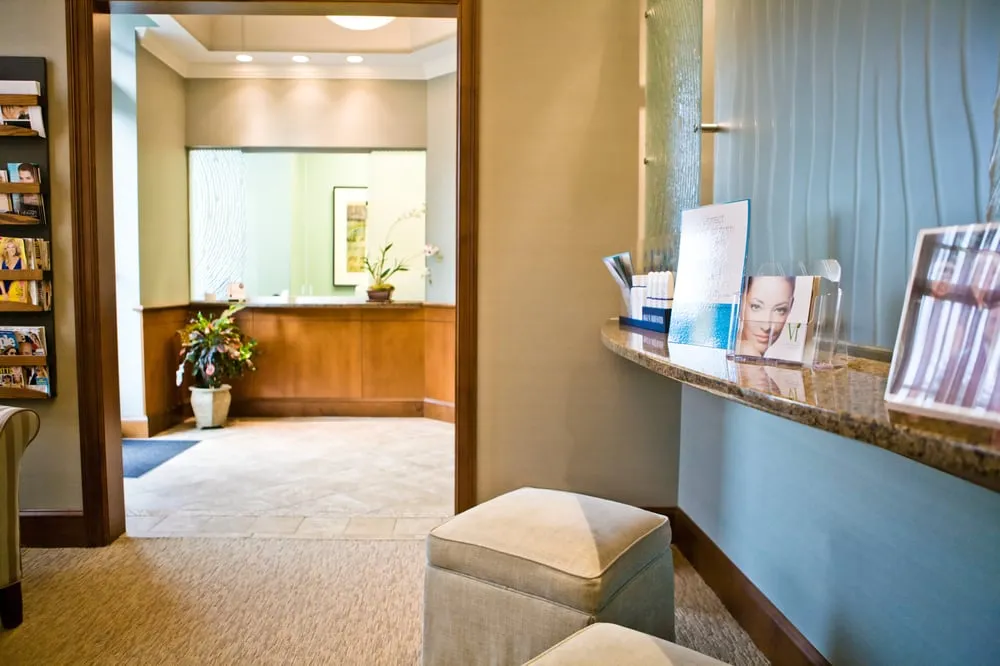 Clean, professional medical spa treatment room with neutral tones at Ditesheim Cosmetic Surgery in Charlotte