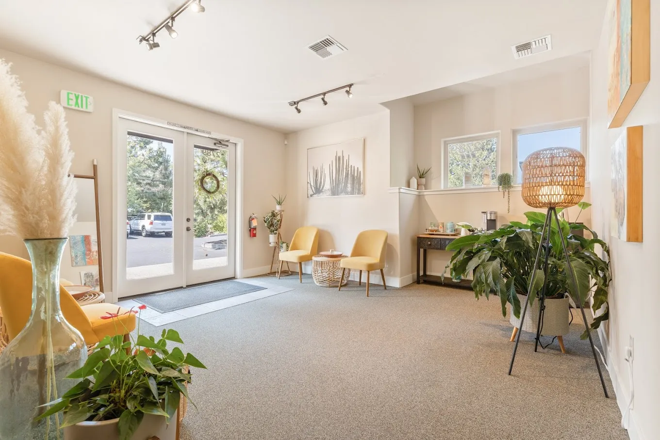 Clean, professional medical spa treatment room with neutral tones at Love Your Look Aesthetics in Bend