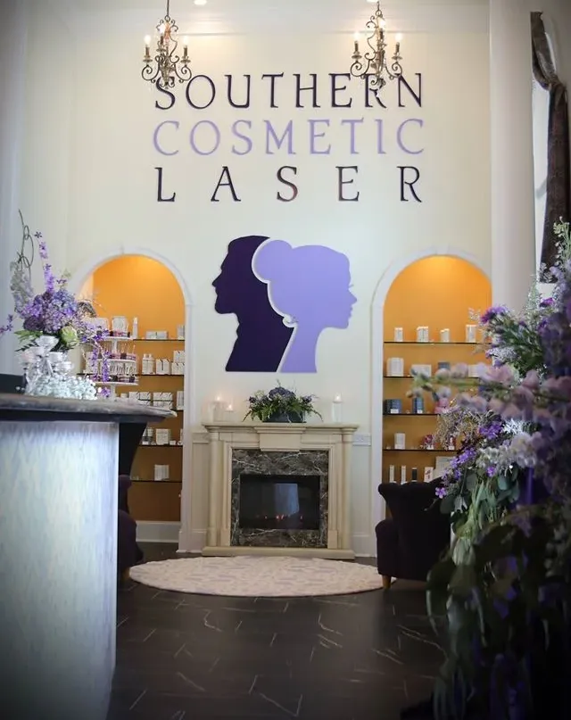 Clean, professional medical spa treatment room with neutral tones at Southern Cosmetic Laser in Ladson