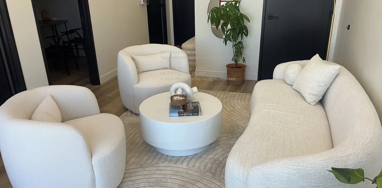 Clean, professional medical spa treatment room with neutral tones at Sunset Aesthetics in Rocklin