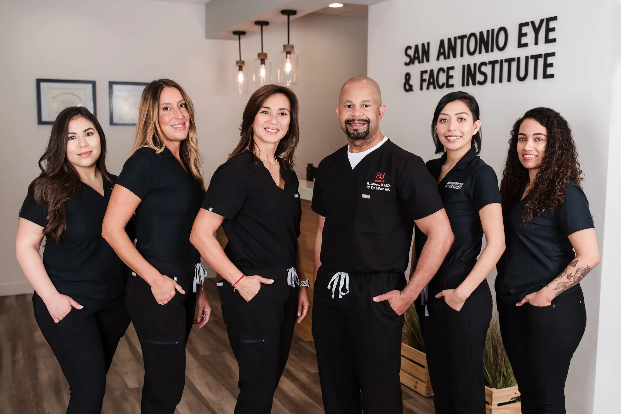 Clean, professional medical spa treatment room with neutral tones at San Antonio Eye & Face in San Antonio