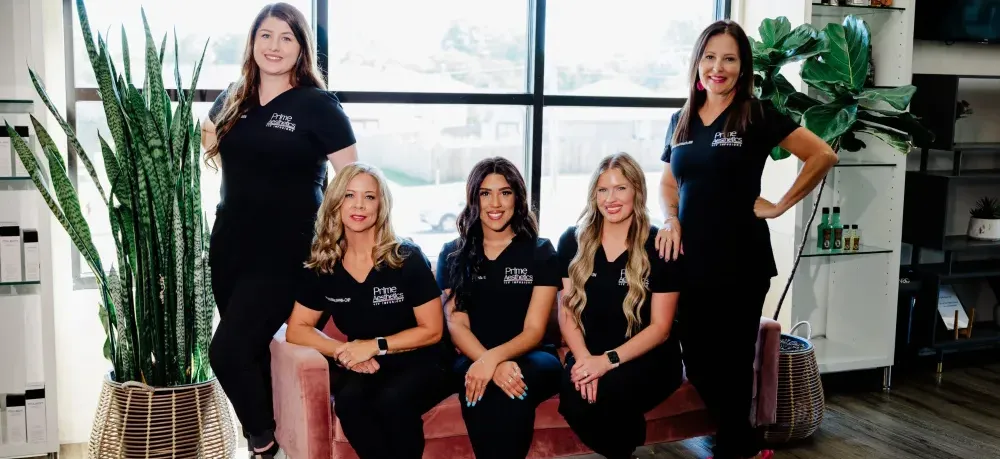 Clean, professional medical spa treatment room with neutral tones at Prime Aesthetics in Yukon