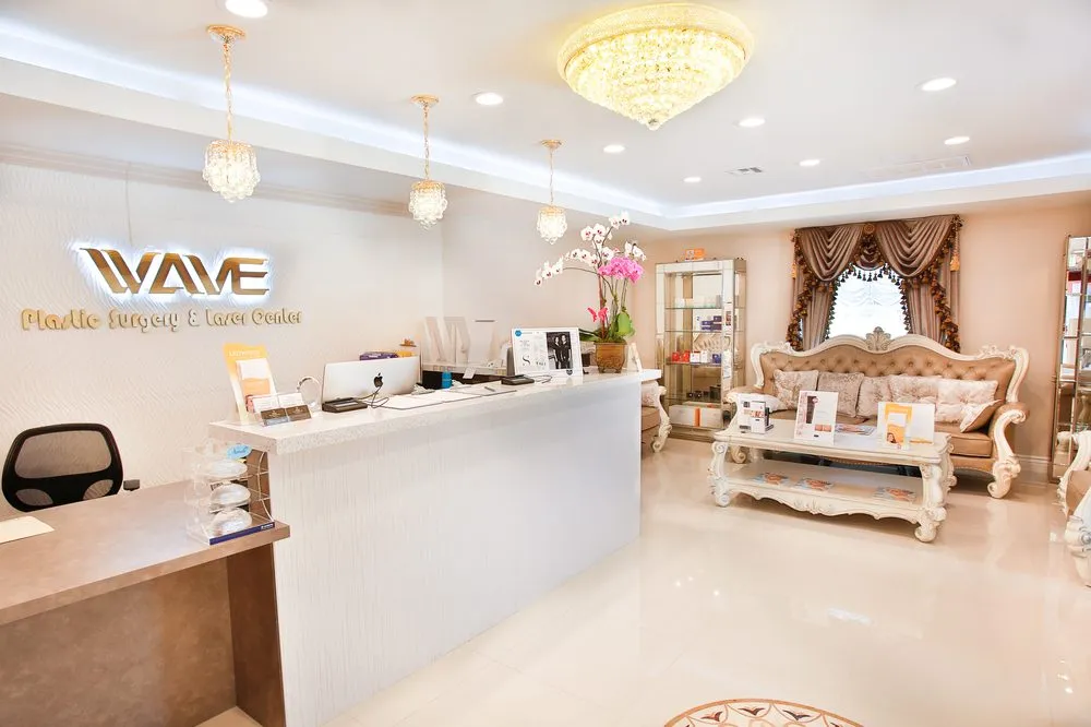 Clean, professional medical spa treatment room with neutral tones at Wave Plastic Surgery, Arcadia in Arcadia