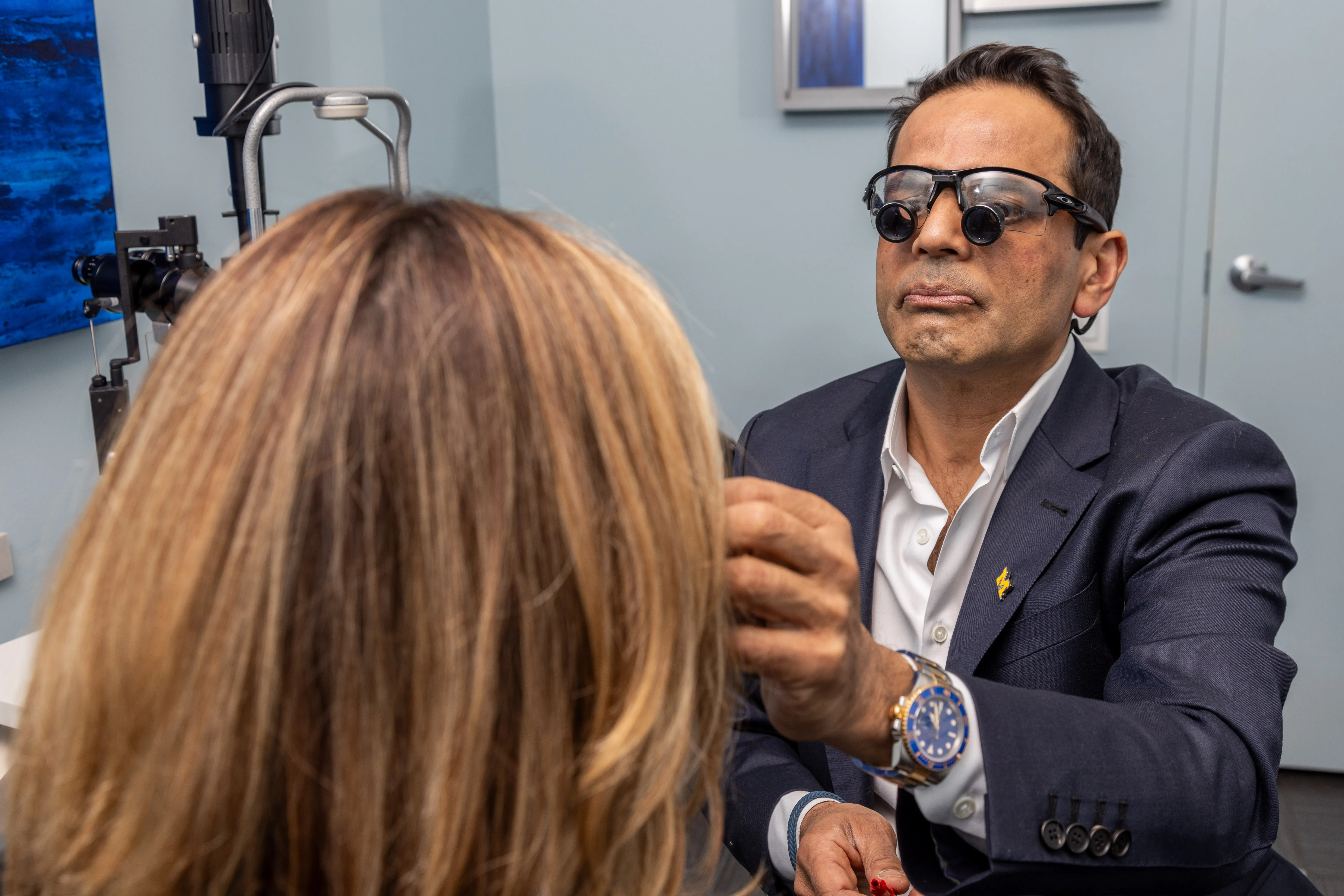 Clean, professional medical spa treatment room with neutral tones at Amjad Z Ahmad, MD SC in Lisle