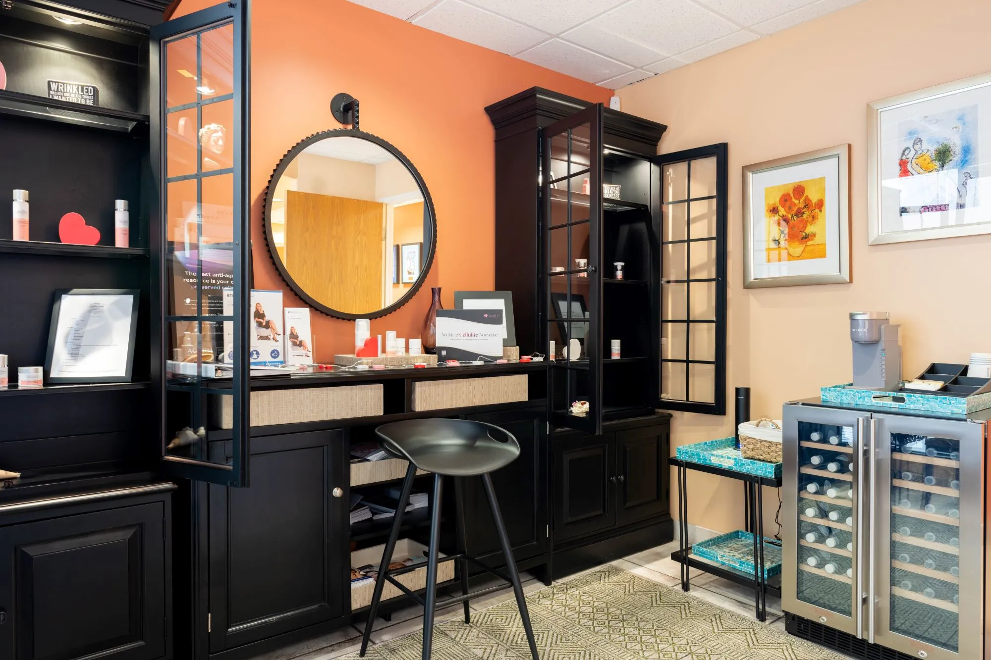 Clean, professional medical spa treatment room with neutral tones at BelleSante by Kristine Romine, MD in Scottsdale