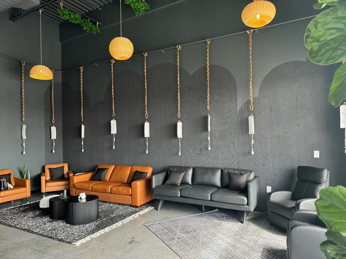Clean, professional medical spa treatment room with neutral tones at Drip Drive Horizon in El Paso