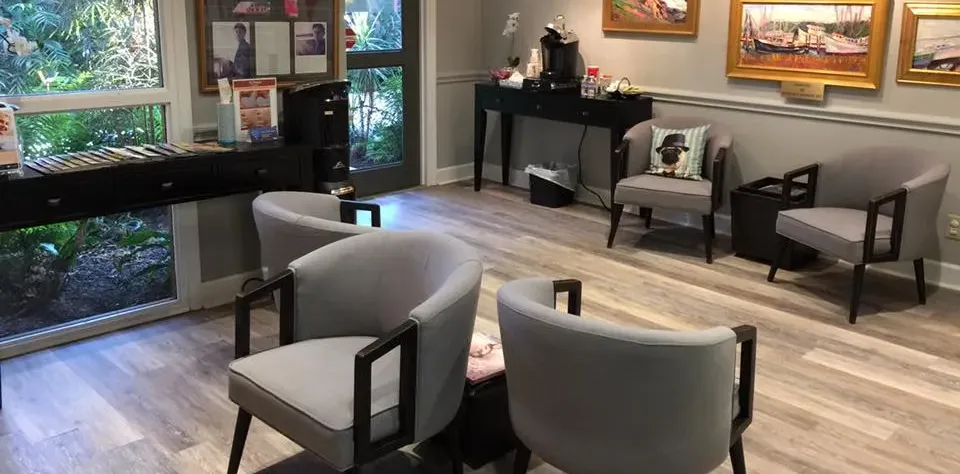 Clean, professional medical spa treatment room with neutral tones at Bednar Cosmetic Surgery in Charlotte