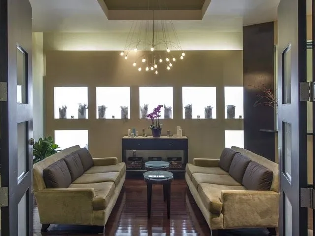 Clean, professional medical spa treatment room with neutral tones at David Jansen, MD in Metairie