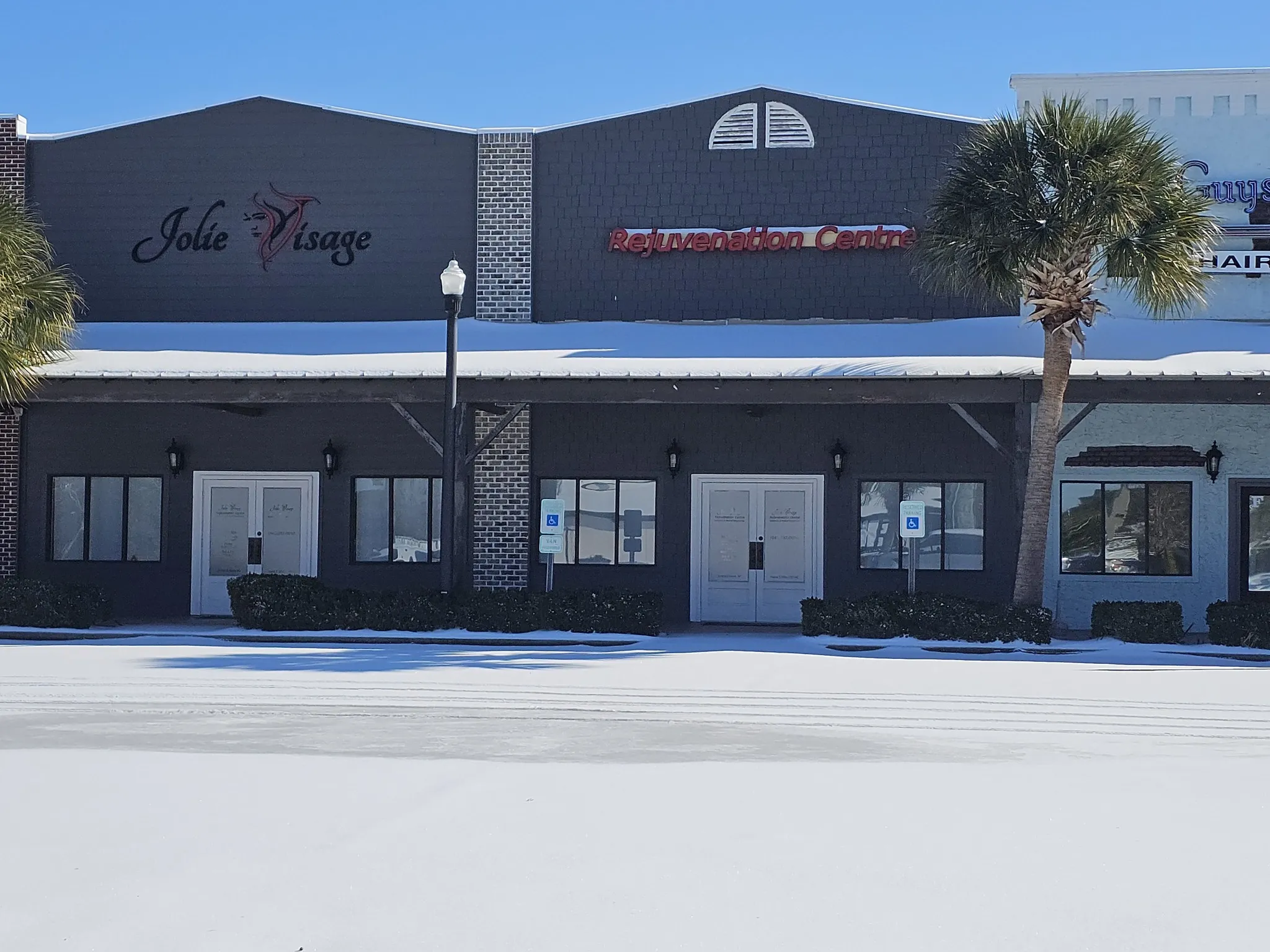 Clean, professional medical spa treatment room with neutral tones at Jolie Visage in Myrtle Beach