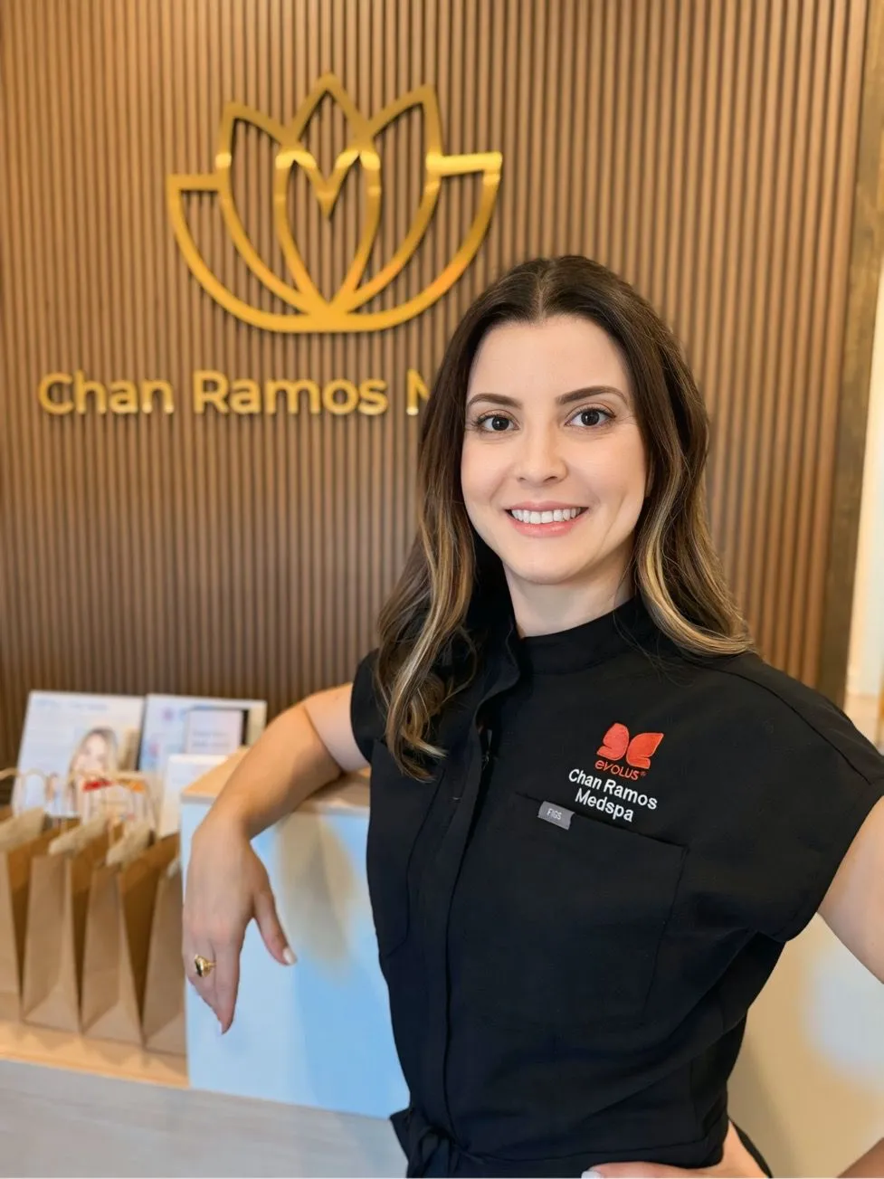Clean, professional medical spa treatment room with neutral tones at Chan Ramos MedSpa in Round Rock