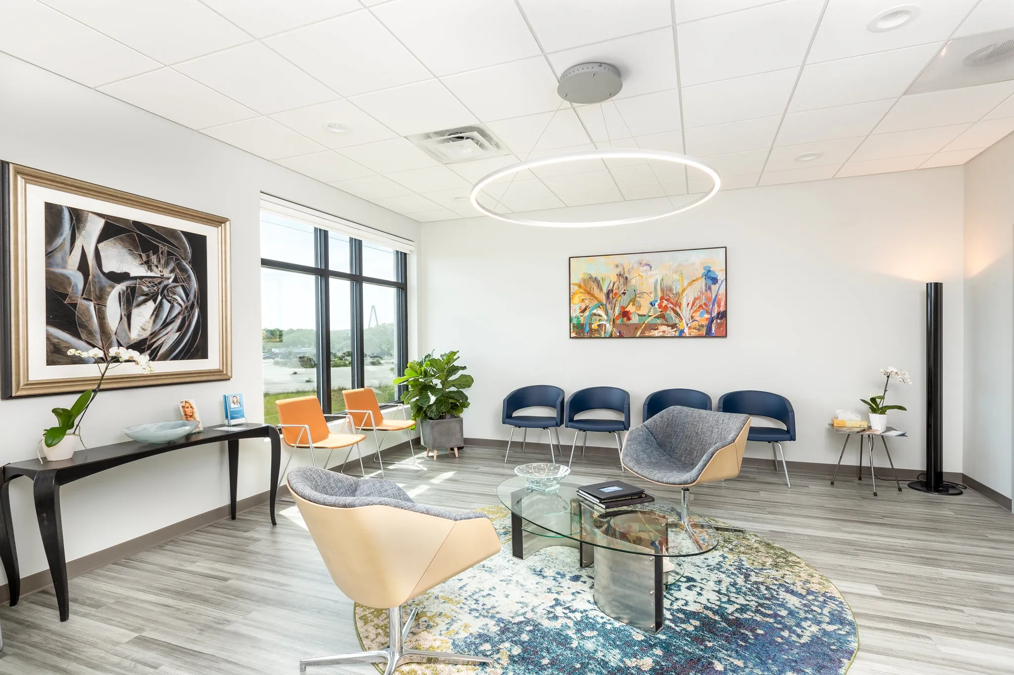Clean, professional medical spa treatment room with neutral tones at The Facial Surgery Center in Mount Pleasant