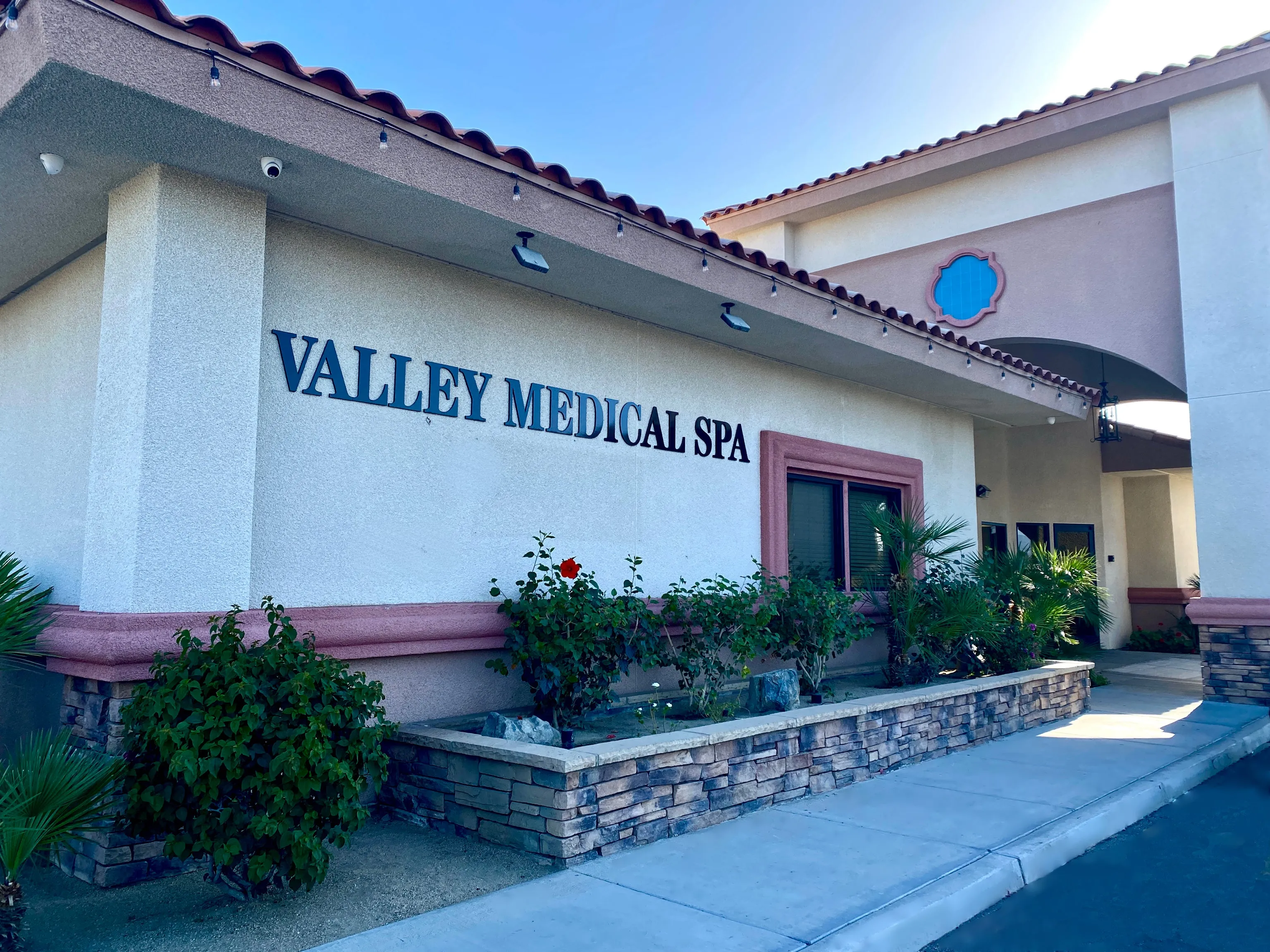 Clean, professional medical spa treatment room with neutral tones at Valley Medical Spa in Indio