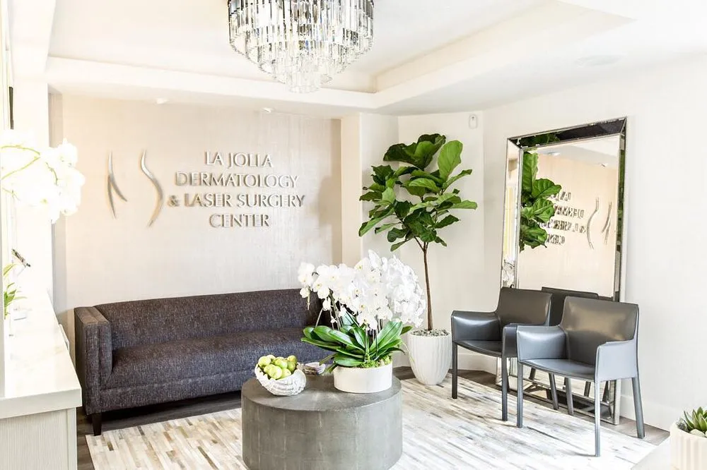 Clean, professional medical spa treatment room with neutral tones at La Jolla Derm and Laser Surgery in La Jolla
