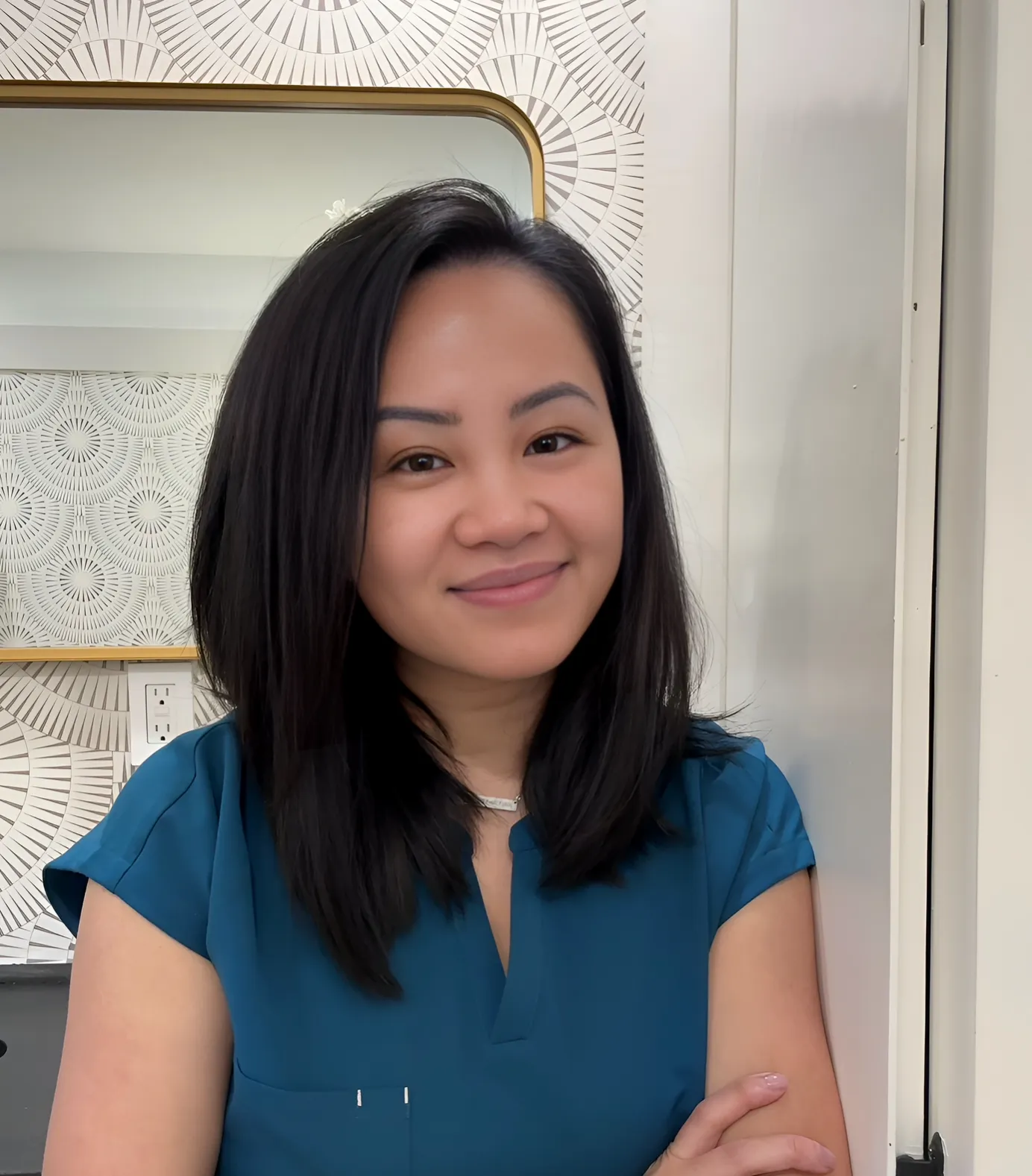 Clean, professional medical spa treatment room with neutral tones at Airis Eye in Bellevue
