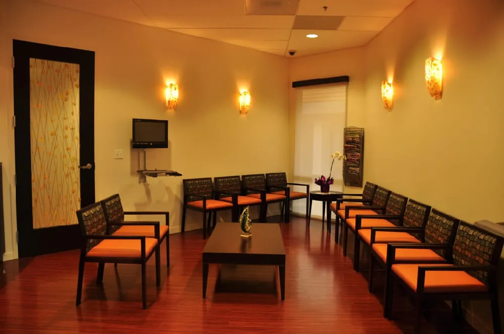 Clean, professional medical spa treatment room with neutral tones at CA Dermatology Care San Ramon in San Ramon