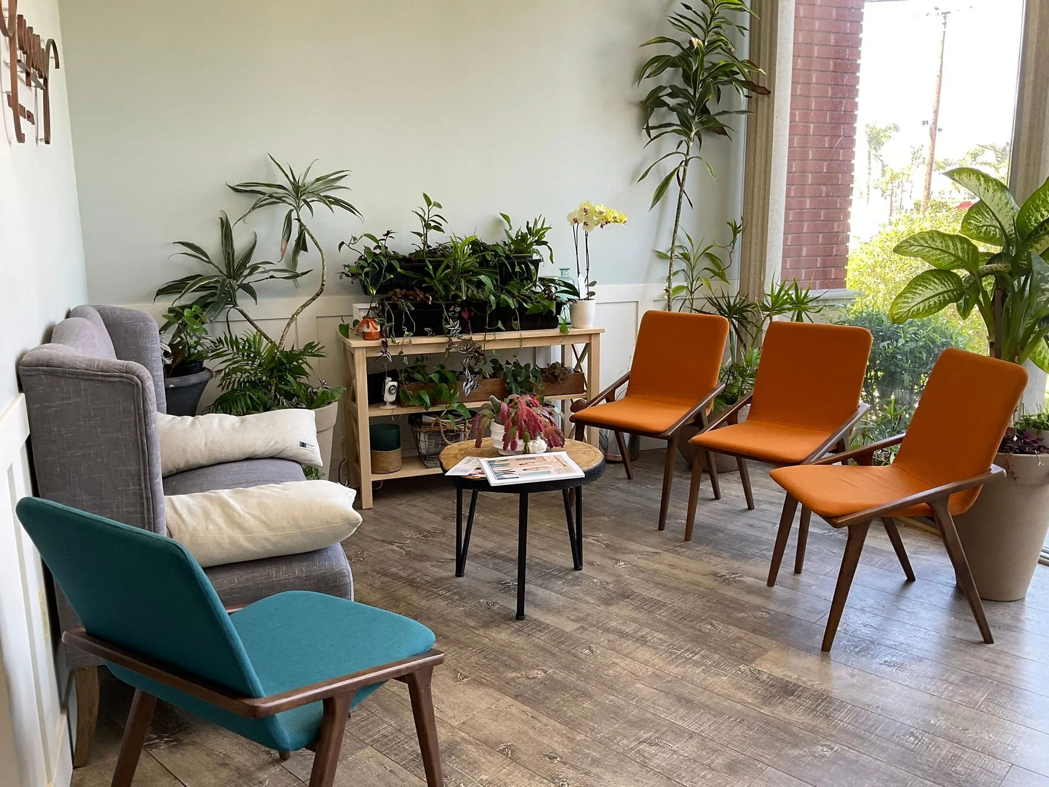 Clean, professional medical spa treatment room with neutral tones at Aureum Aesthetics - Dr. Hoang in Huntington Beach
