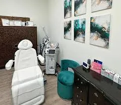 Clean, professional medical spa treatment room with neutral tones at Centex Regenerative Services in Salado
